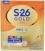 เอส-26 โกลด์ เอส เอ็ม เอ โปร-ซี นมผงดัดแปลงสำหรับทารก สูตร 1